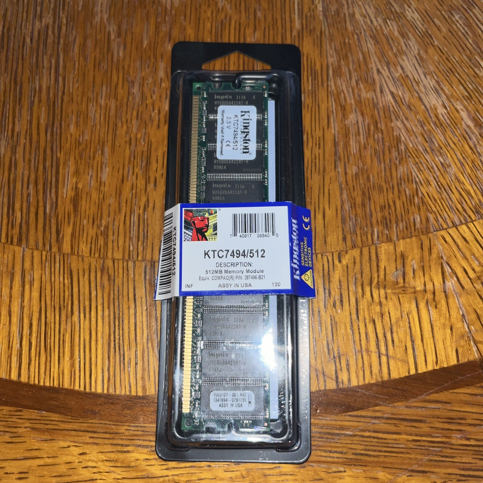 Kingston 512mb Memory Module KTC7494/512 Dimm  Ddr1 Pc-2100 133mhz