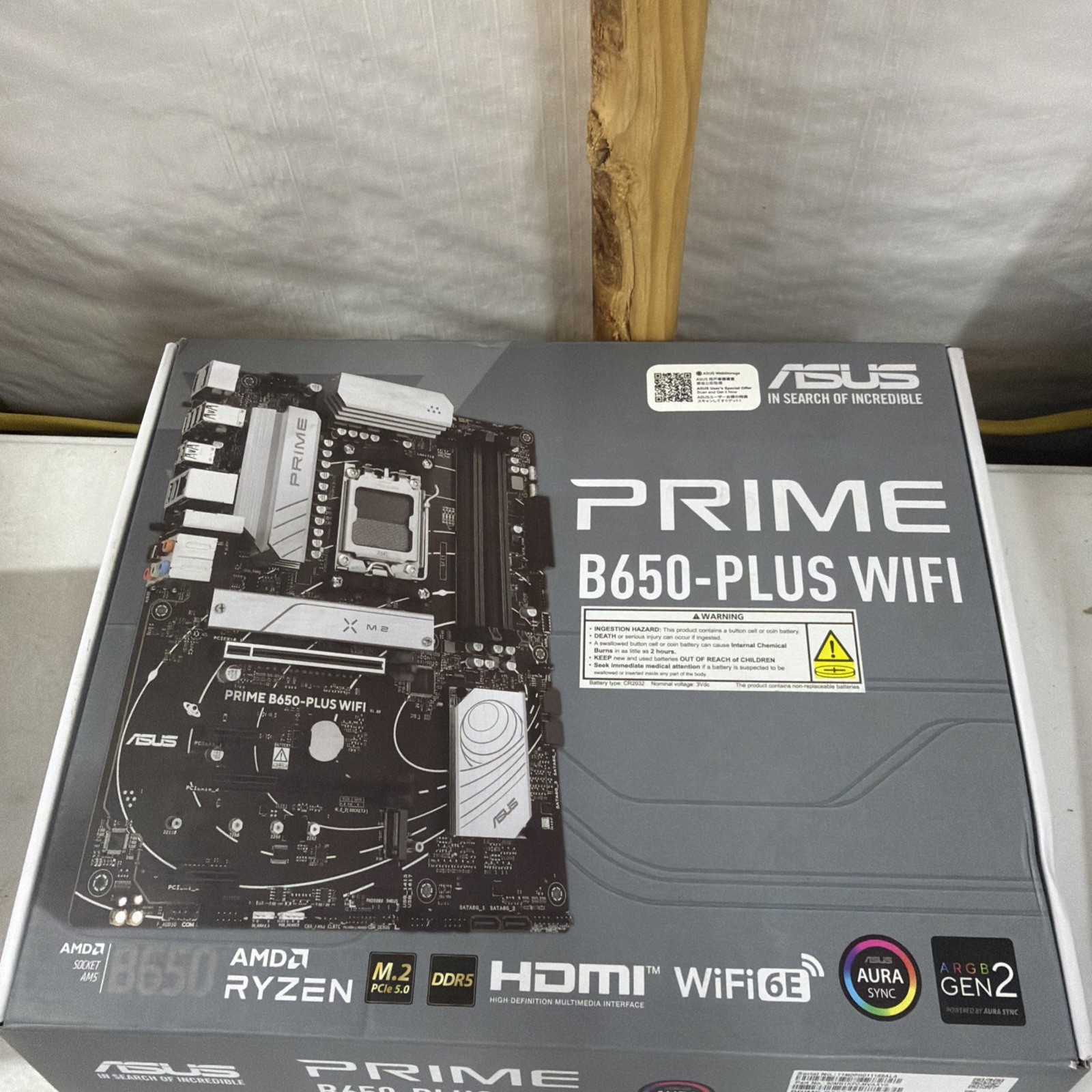 ASUS Prime B650‑PLUS WiFi – AM5 ATX DDR5 – PCIe 5.0 – WiFi 6E Motherboard