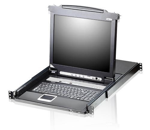 Aten CL5708N-ATA-2XK06SG 8 Port 19 LCD KVMP Switch USB Port Integrated Span ~E~