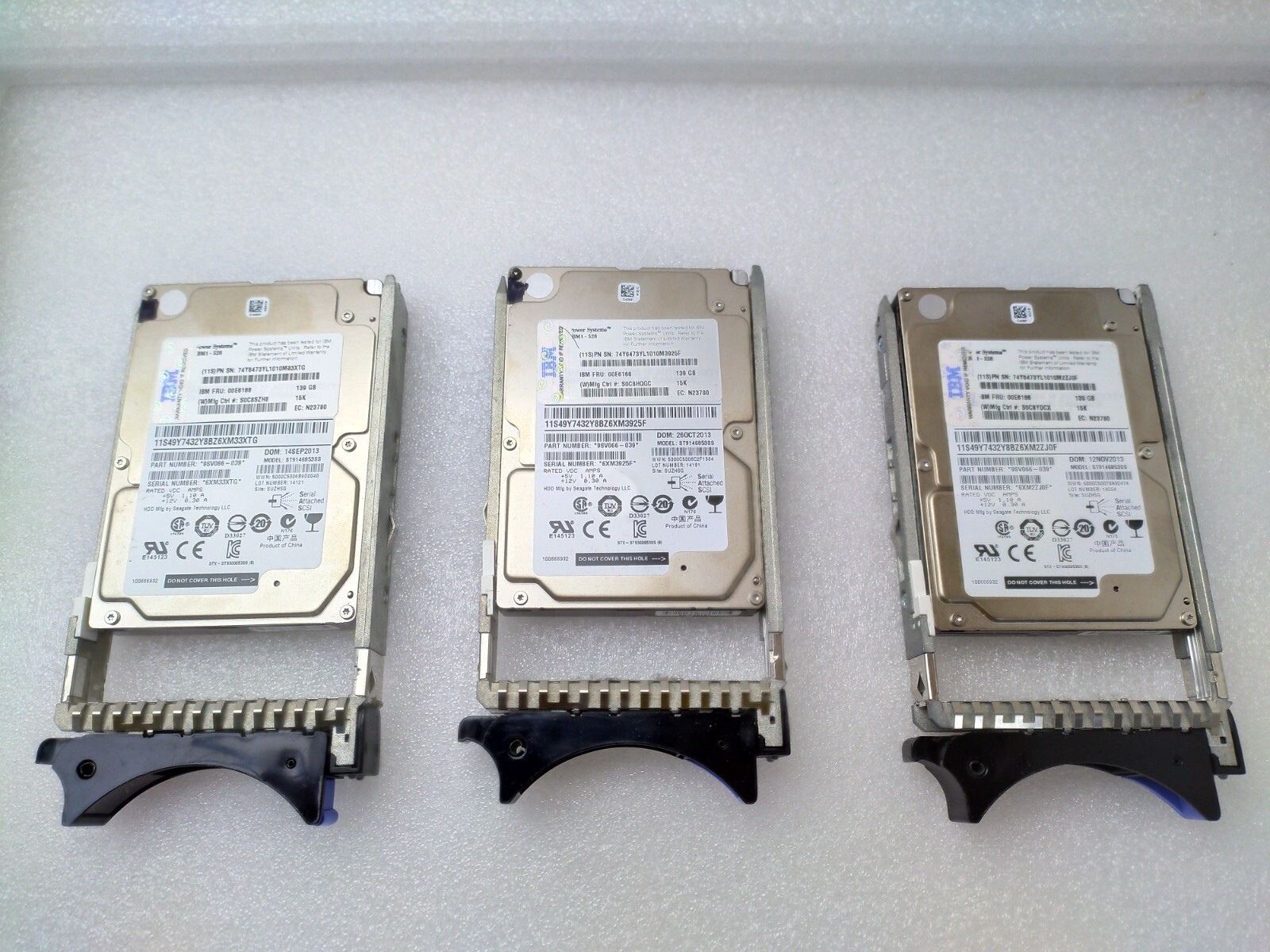 IBM ST9146853SS 139GB 15K SAS 2.5" HDD *LOT OF 3*