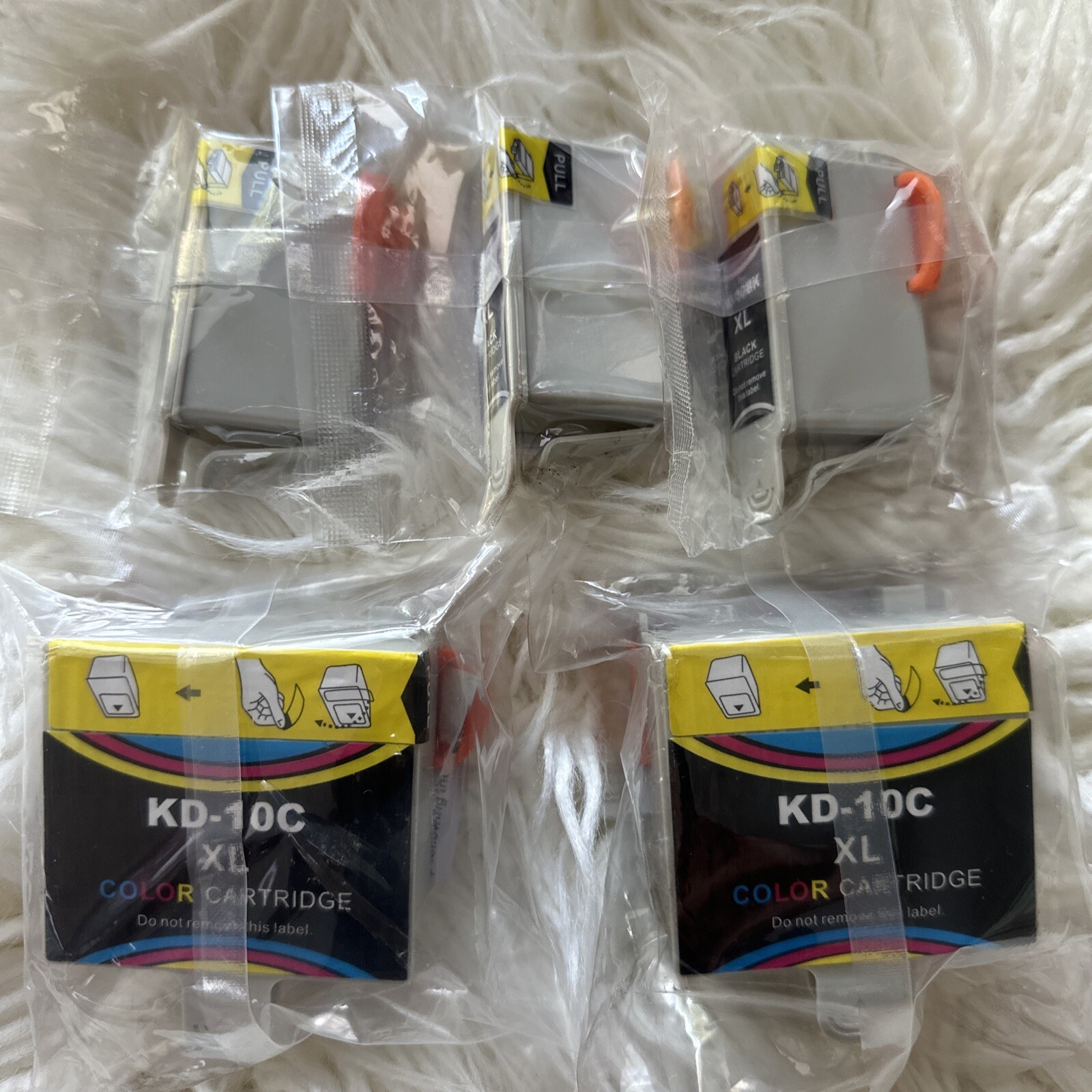5 Pack KD-10Bk XL, KD-10C XL Compatible Ink Cartridges, Kodak ESP, Color & Black