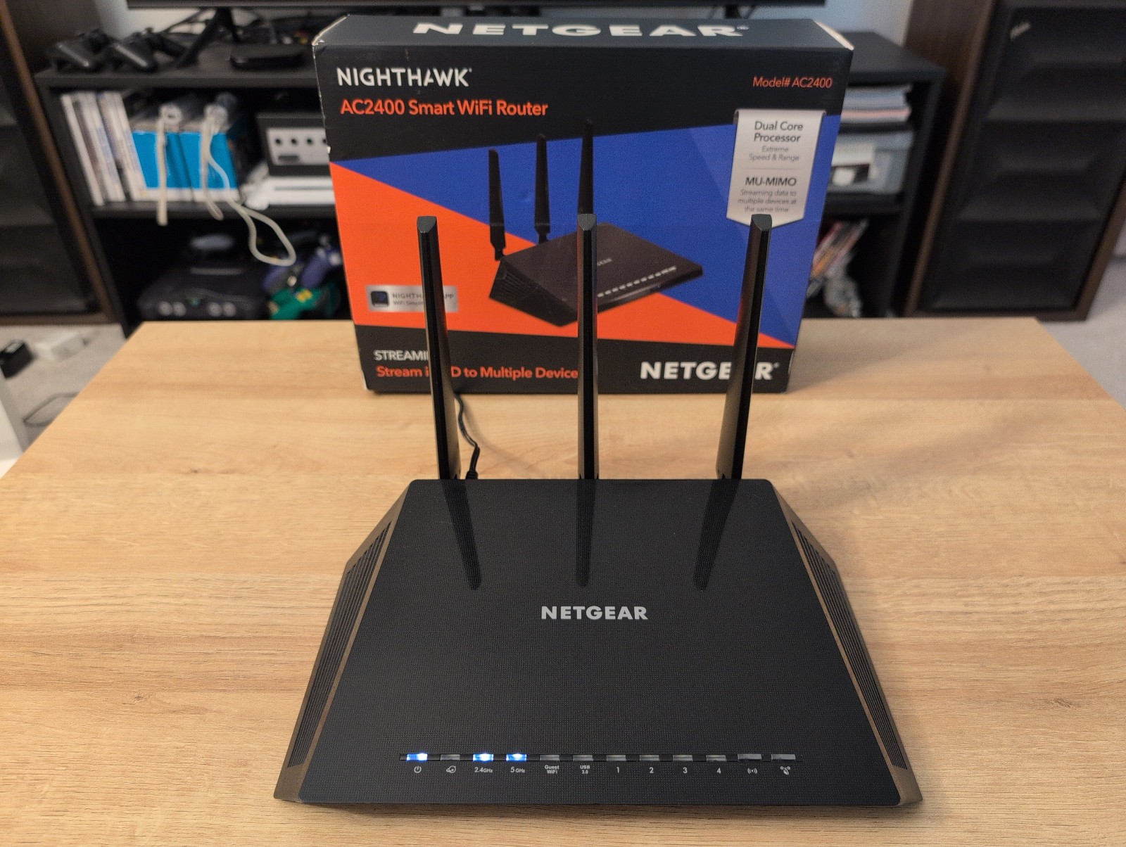 NETGEAR Nighthawk AC2400 WiFi 5 Router Flashed with OpenWRT