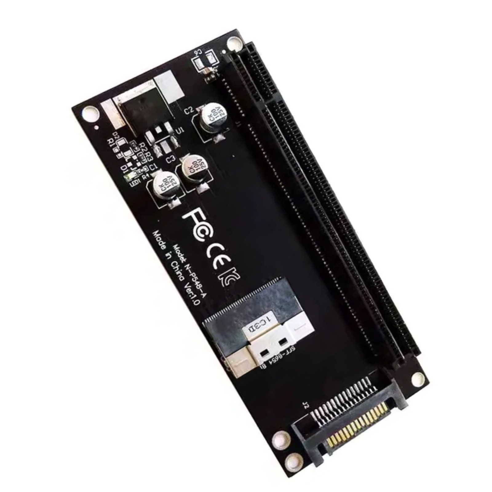 1pc SFF-8654 8i to PCIe 4.0 x16 Adapter for Mainboard Computers Extension Card