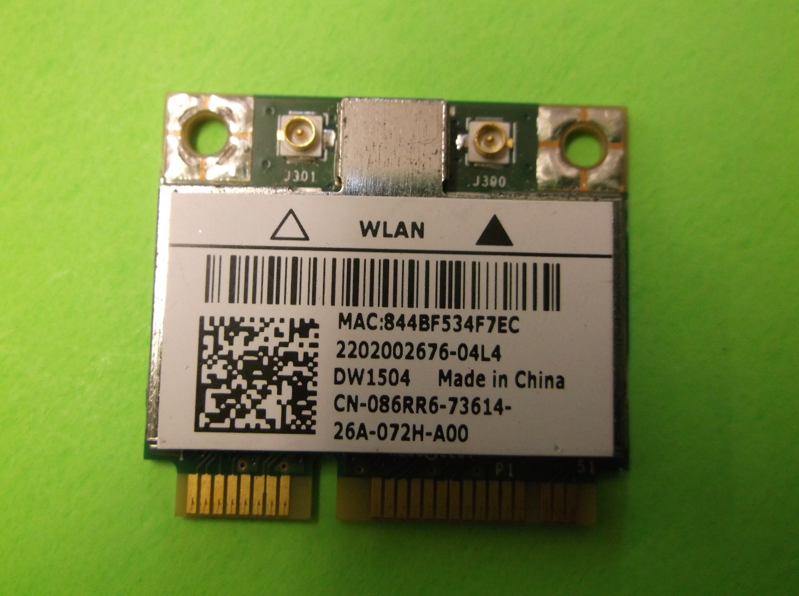 Dell Latitude E5530 E6430 ATG DW1504 Wireless Half-Height Mini Card (A00) 86RR6