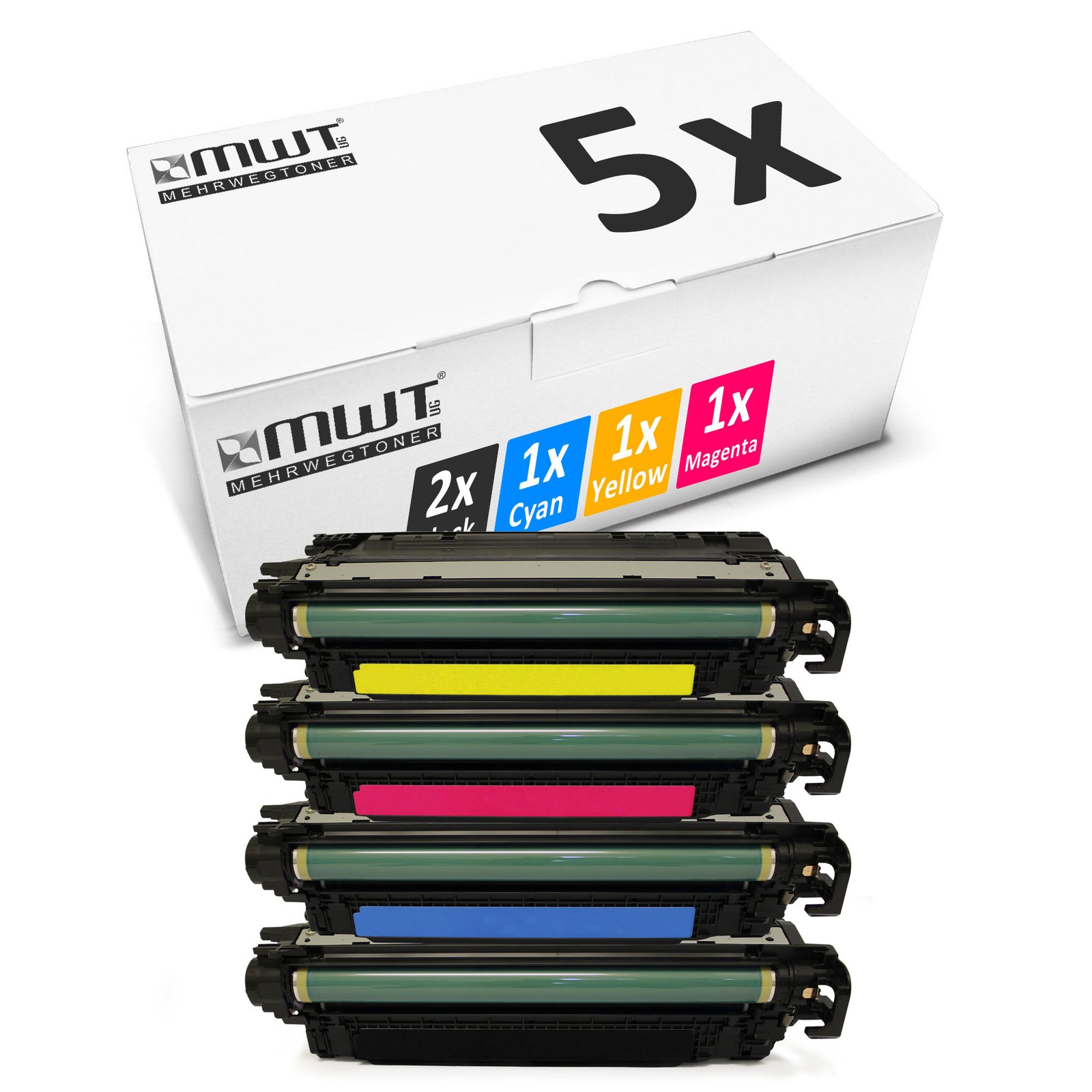 5x Compatible MWT Toner Cartridge for HP Color LaserJet MFP M-575-c