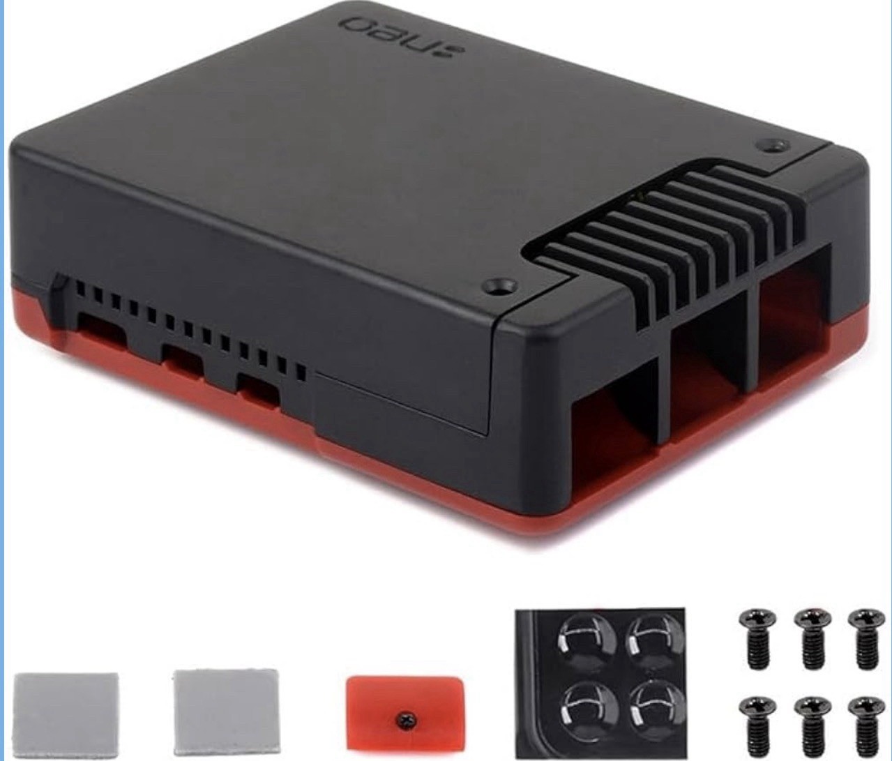 Waveshare Argon NEO aluminum Alloy Case for Raspberry Pi 5, Built-in Cooling Fan