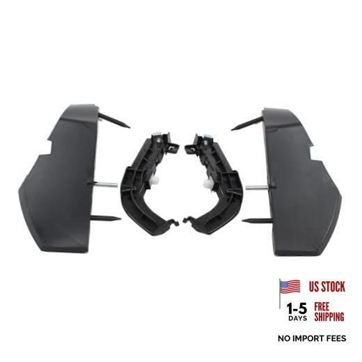 4Pcs Front Left and Right Side Bumper Support Brackets Cover Retainer Mount