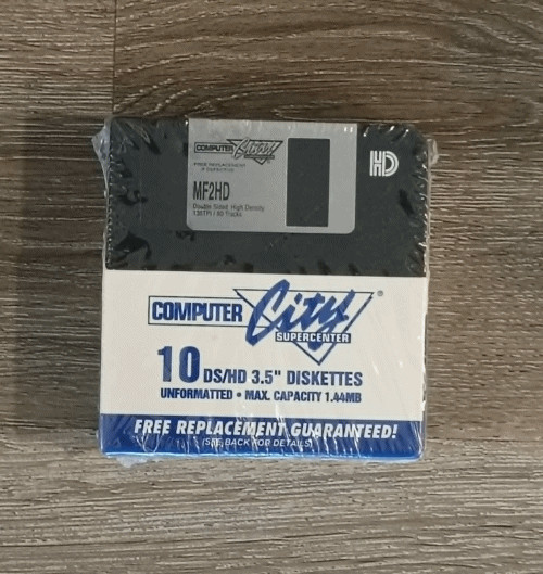 Computer City Supercenter 10 3.5" 1.44MB Diskettes NEW SEALED