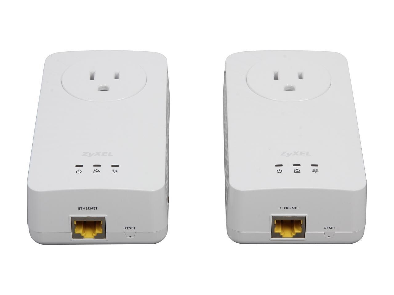 ZyXEL PLA5215 Lot of 2 Powerline Adapters Ethernet Networking Extender