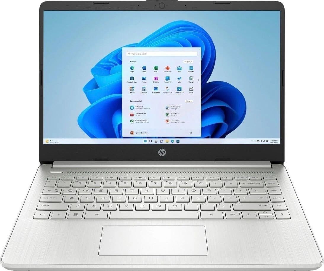 HP 14" Laptop for Student and Business,Intel Celeron N4120, 16GB RAM, 128GB eMMc
