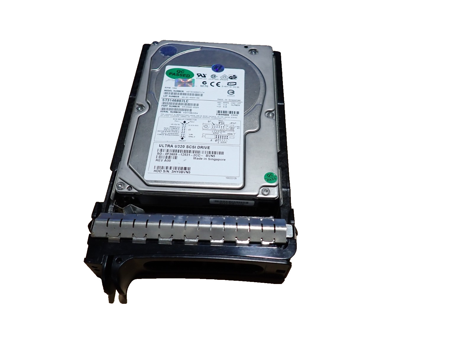 Dell F3659 146GB U320 SCSI HP 10K High-Performance  HDD Internal Hard Disk Drive