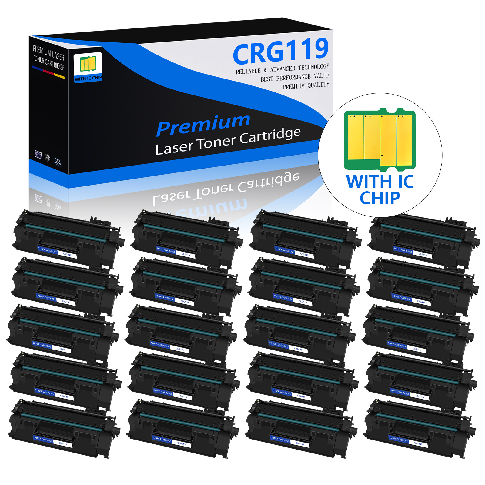 20PK CRG119 CRG-119  Toner for Canon 119 ImageClass MF6140dn MF5980dw MF5840dn