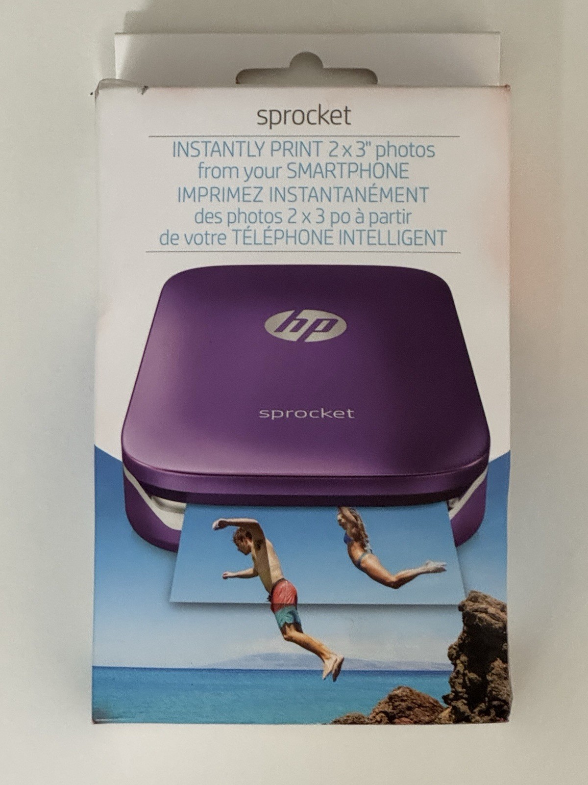 HP Sprocket 100 Purple Z9L25A Mobile Inkjet Printer- SEALED