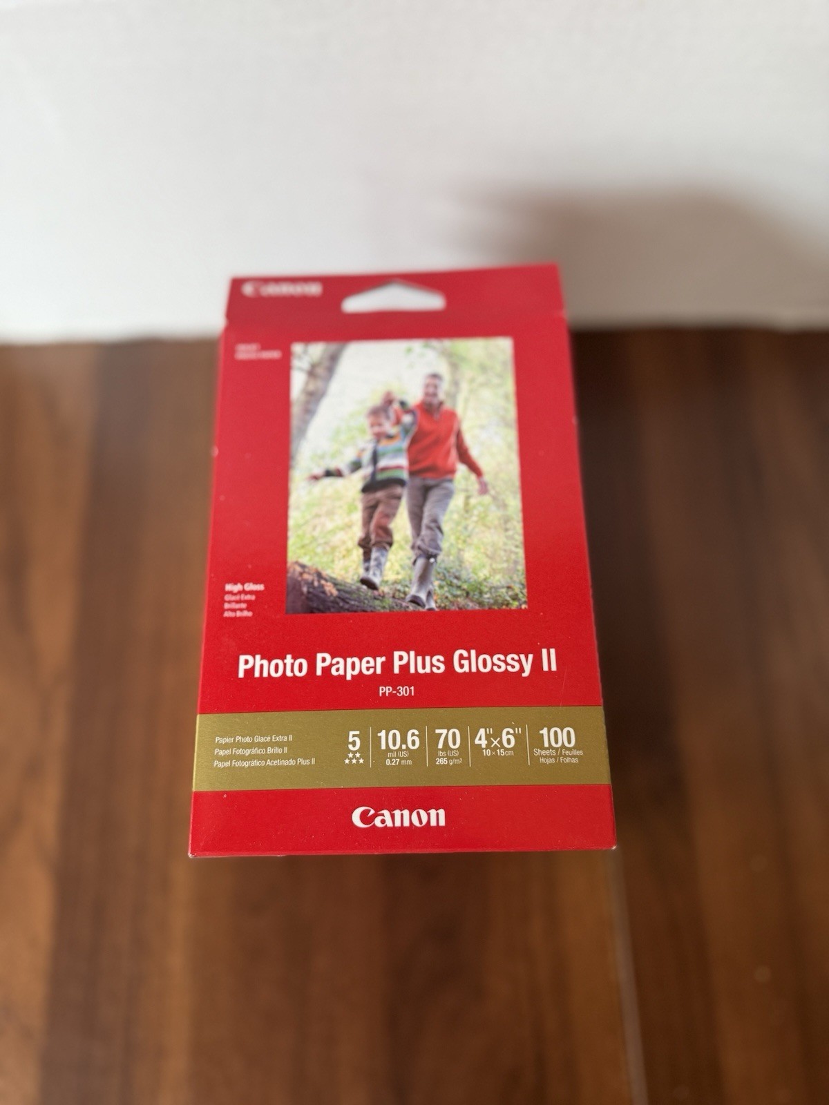 Lot Of 5 Canon PP-301 Photo Paper Plus Glossy II 4x6 inch 100 Sheets 500 bulk