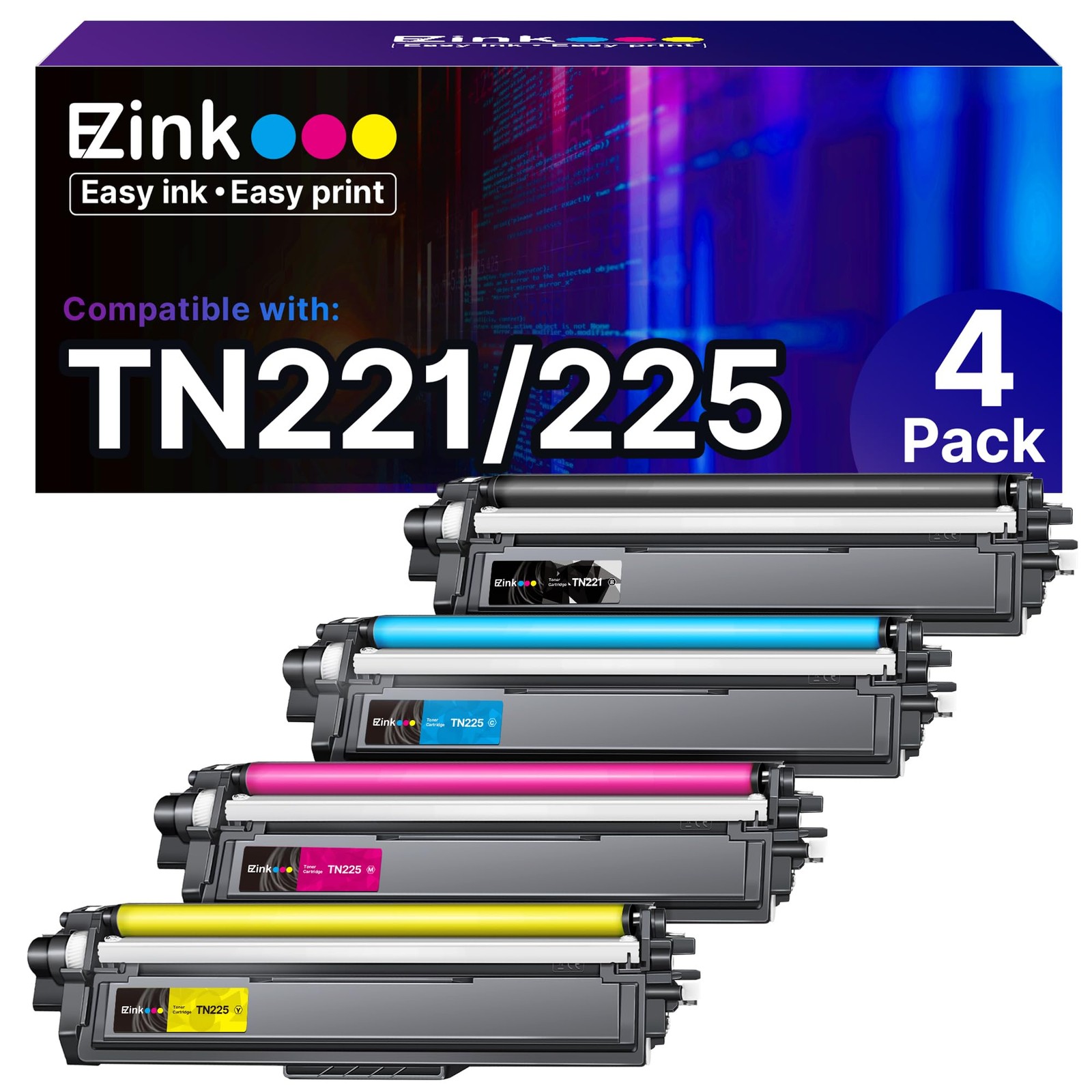 E-Z Ink TN221 TN225 Compatible Toner Cartridge for Brother