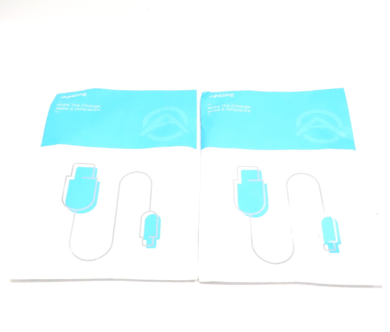 Lot of 2 Ainope AP514-2M USB 3.0 A to A Male to Male Nylon Braided Cable Grey 2M