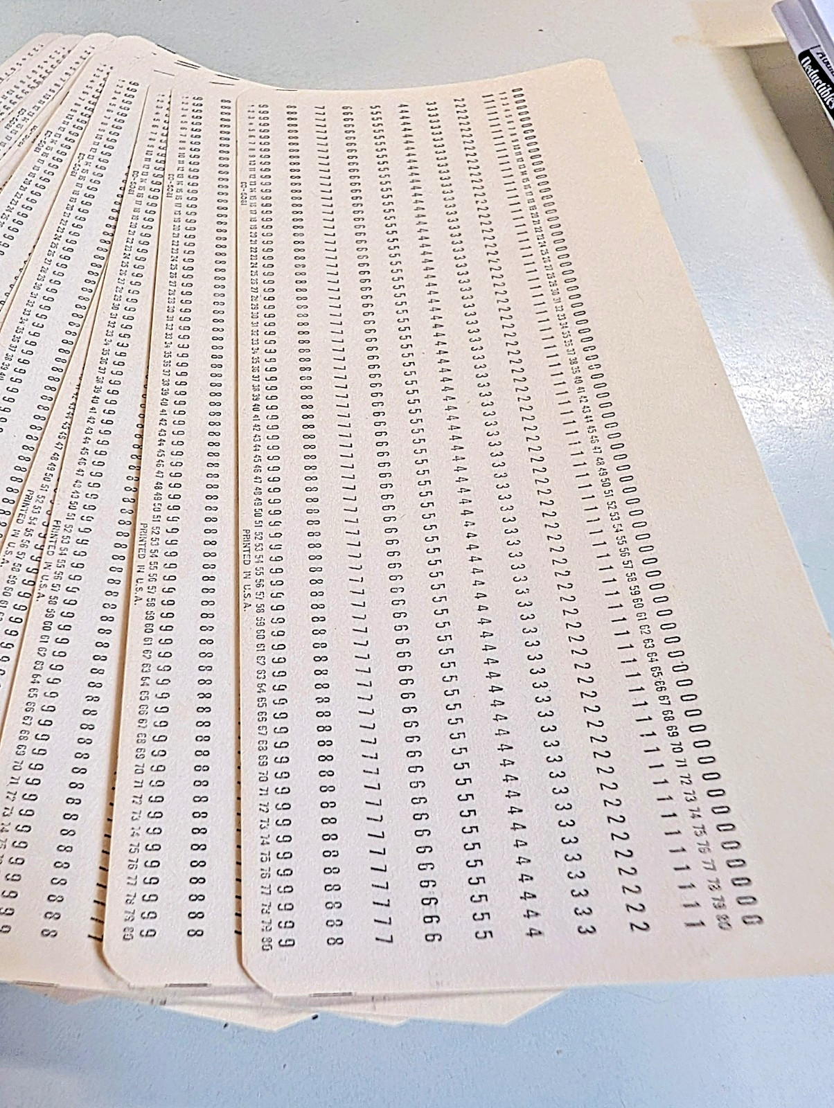 IBM Mainframe Punch Cards, 2.25+ pounds – Vintage 80 Column Data Cards – Unused