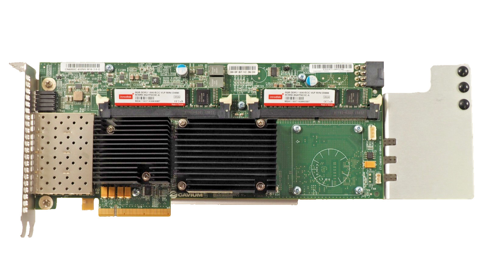 Cavium CN6880C-410NV-M16-3.0-G 16GB RAM Quad-Port 10GB SFP+ Card