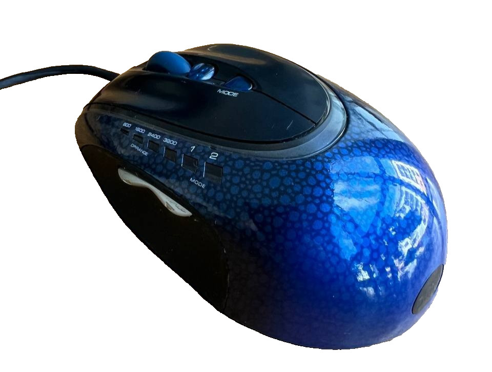 Rare Vintage 2006 Saitek GM3200 Laser Mouse PC Performance Wired