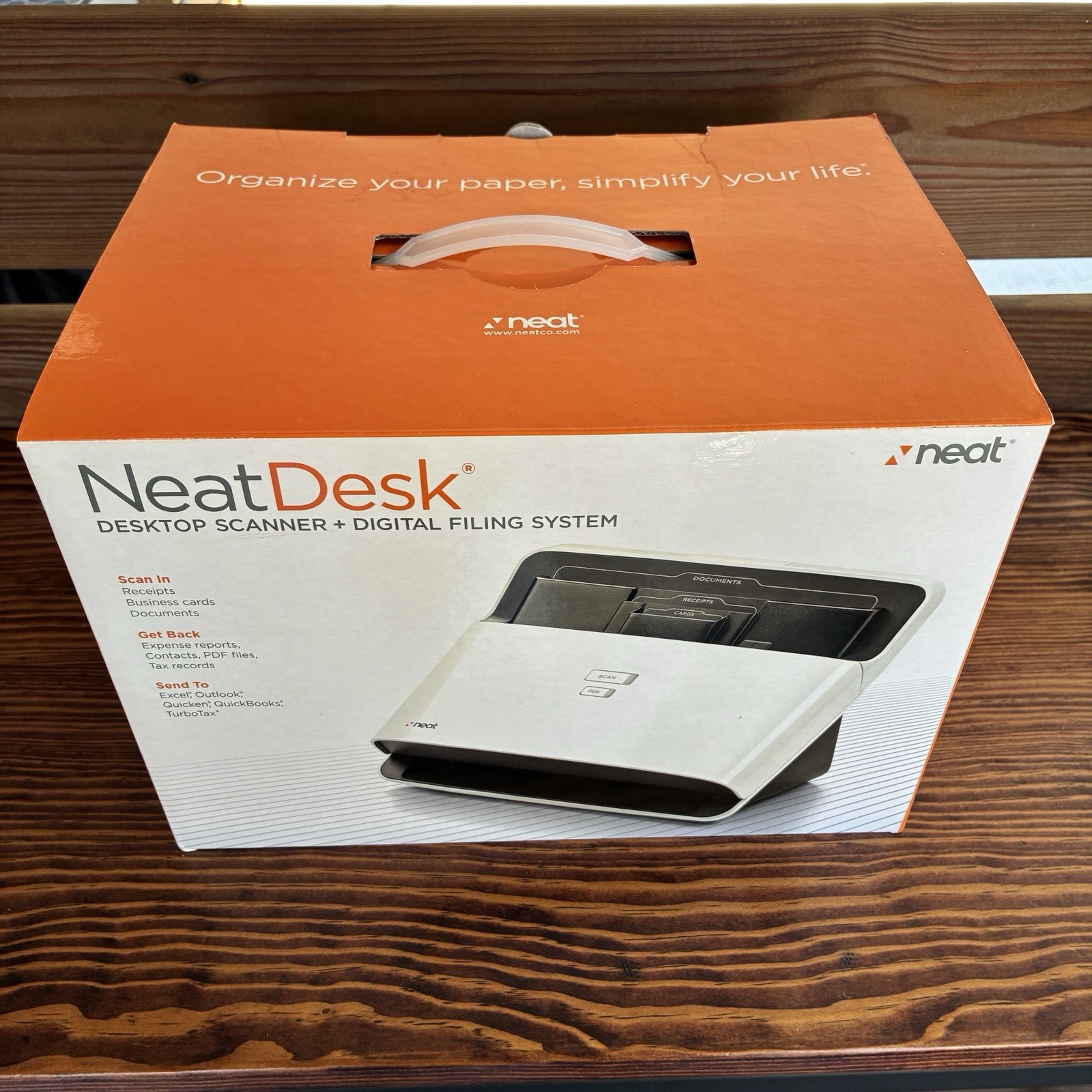 Neat Desk Desktop Scanner+Digital Filing System New Open Box w/Software ND-1000