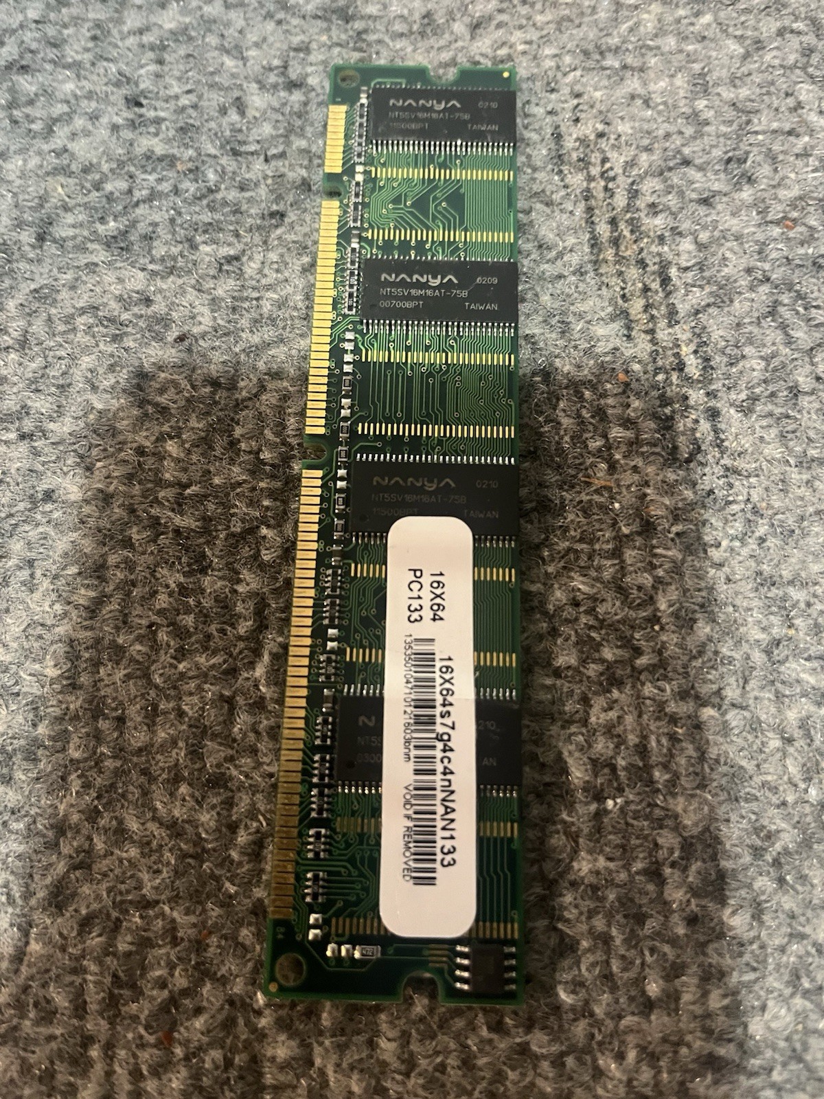 Nanya 128mb SDRAM Memory Module 168 Pin