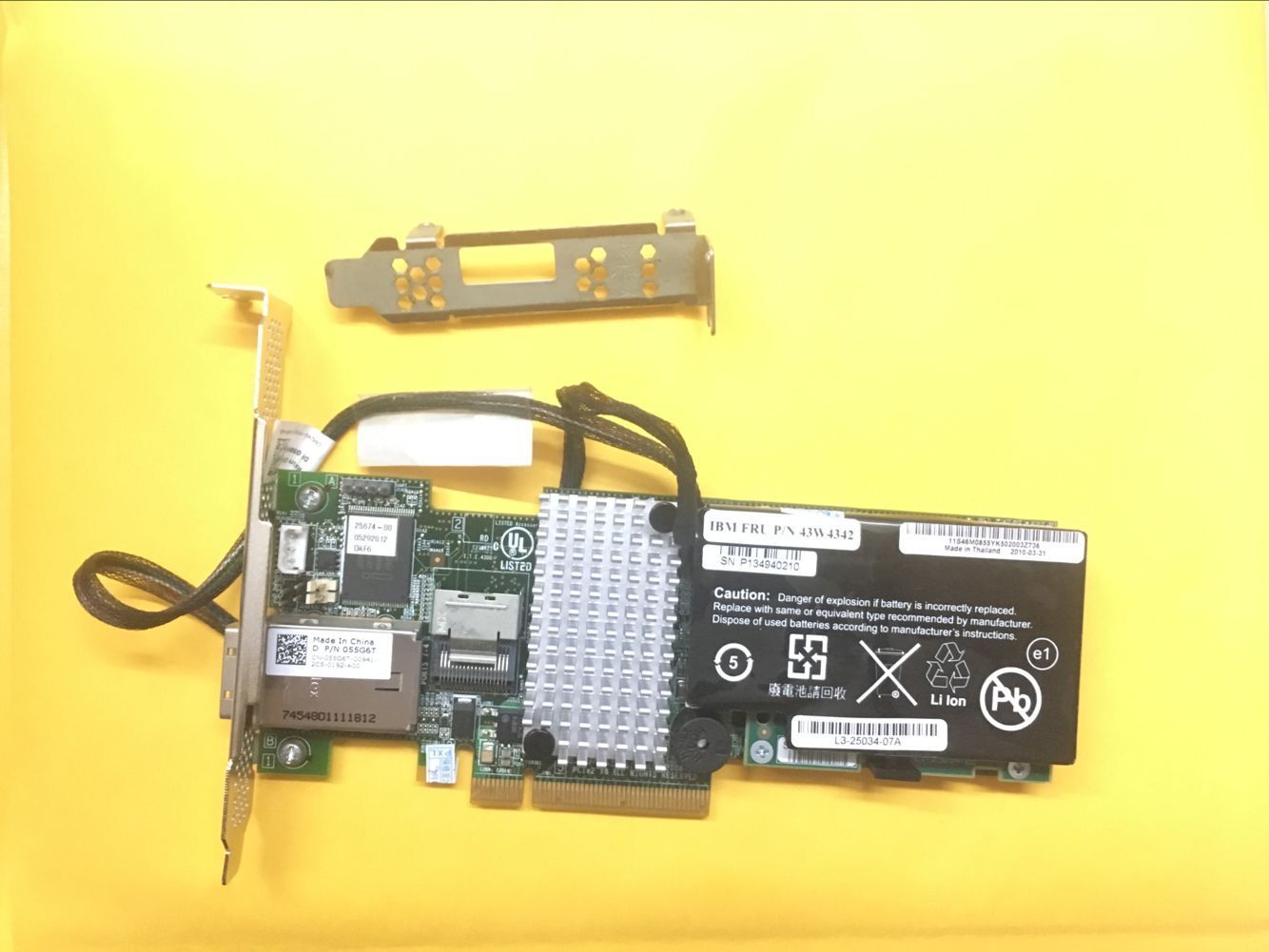 LSI/DELL MegaRAID 9280-4i4e 4 Int 4 Ext SAS/SATA 6G RAID Card DELL 55G6T+battery