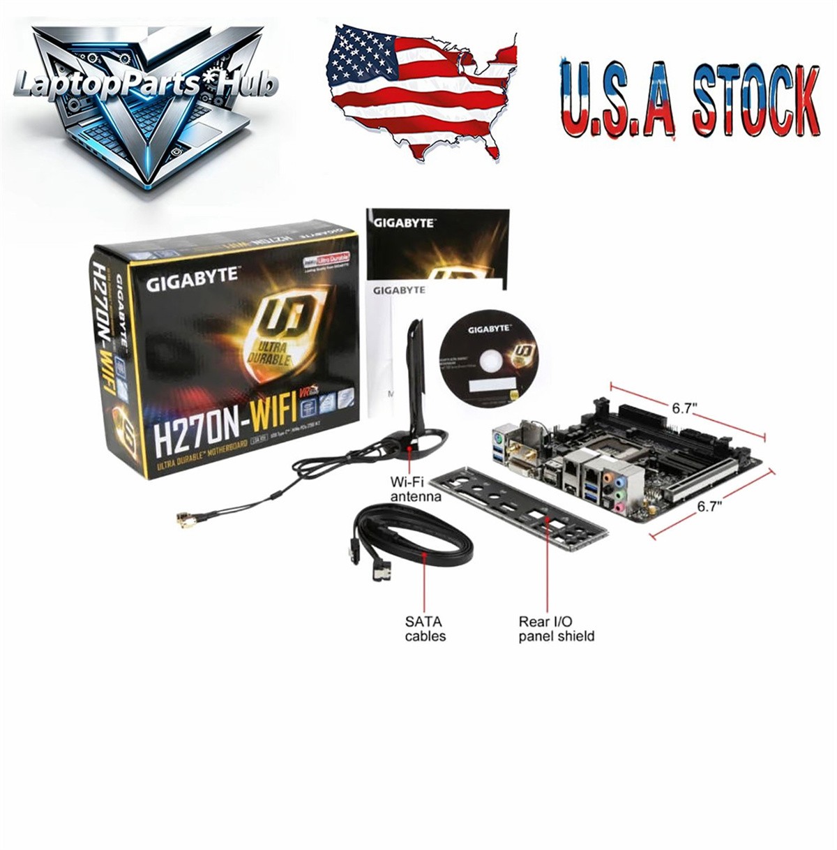 GIGABYTE GA-H270N-WIFI Intel H270 LGA 1151 Intel Mini ITX Motherboards USK