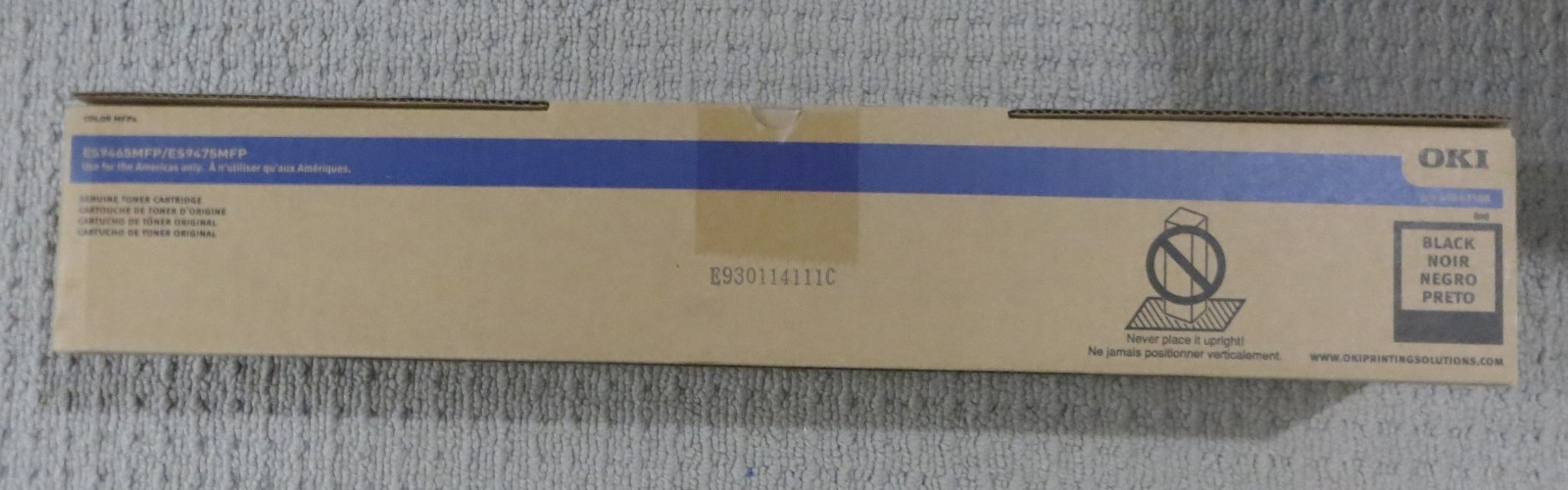 OKI Okidata 45643508 BLACK Toner Cartridge ES9465, ES9475, Genuine OEM Sealed