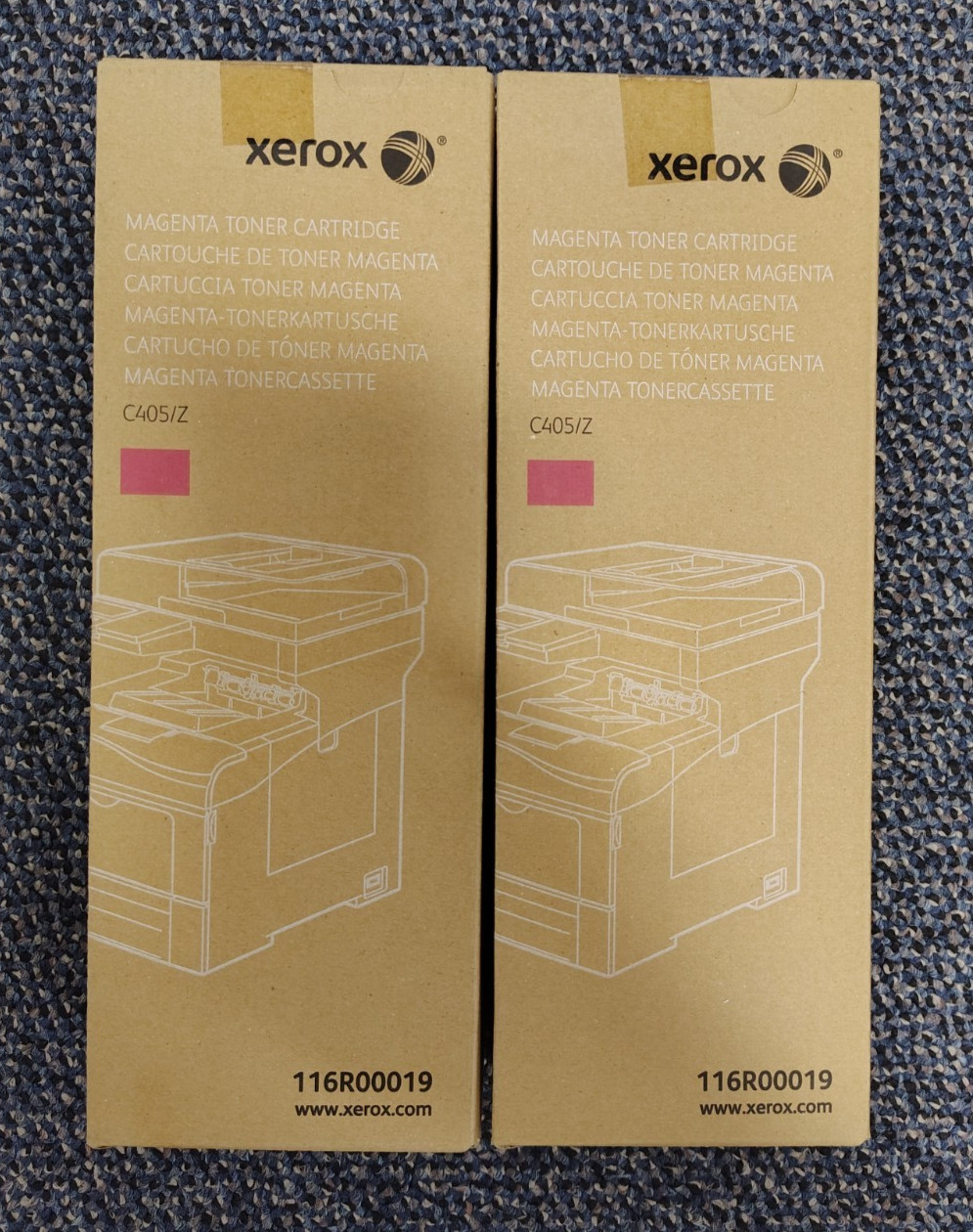 2 EA Xerox Magenta Toner Cartridge VersaLink C405 /Z 116R00019 NEW