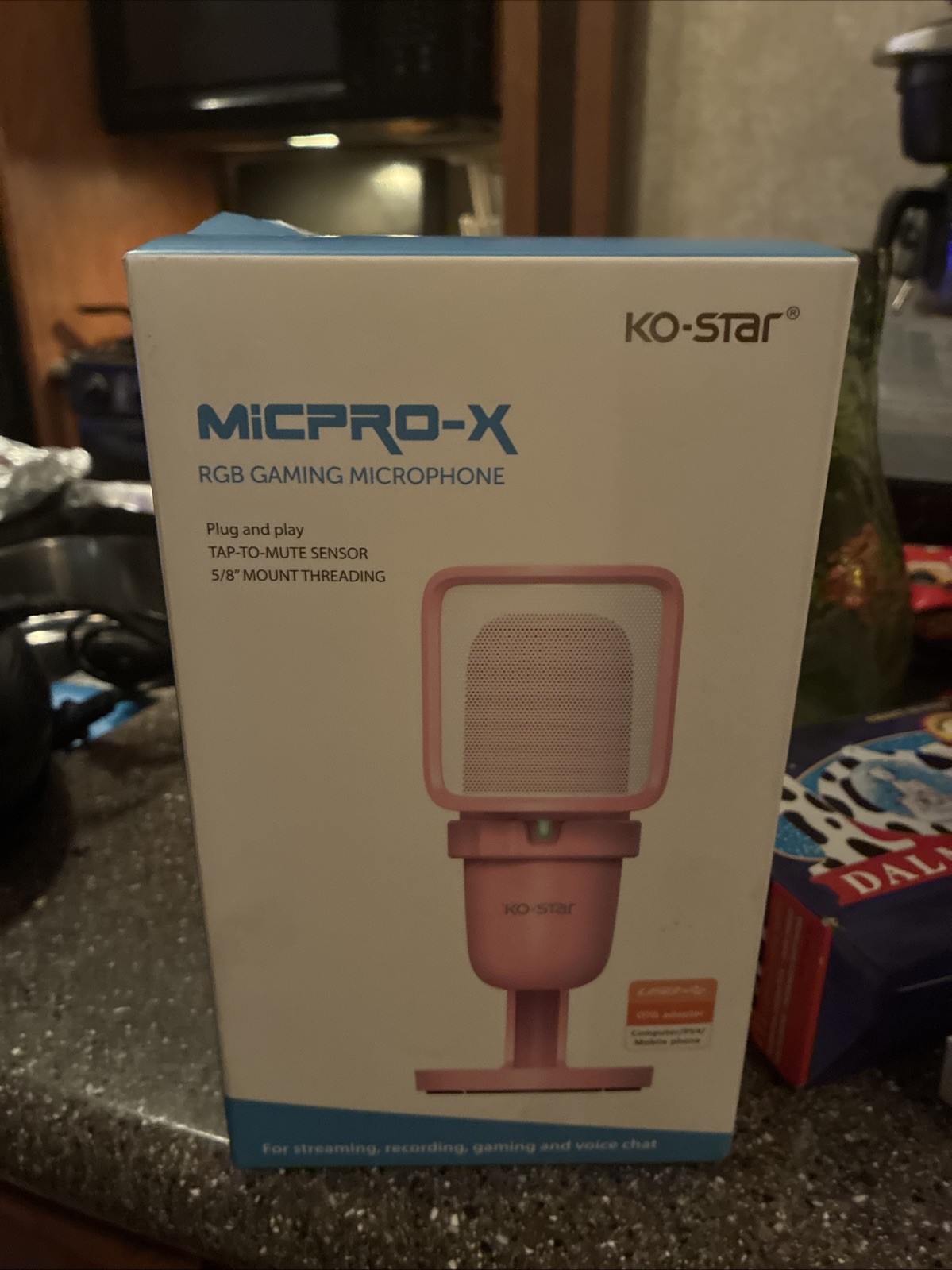 New Ko-star Professional Rgb Gaming Microphone PINK