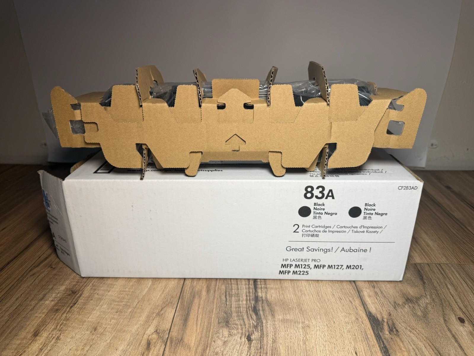 NEW OPEN BOX HP 83A CF283AD Black LaserJet Toner Cartridge M125 M127 M201 M225