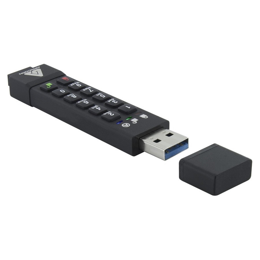 Apricorn 128GB Aegis Secure Key 3z USB 3.1 Flash Drive (ask3z128gb)