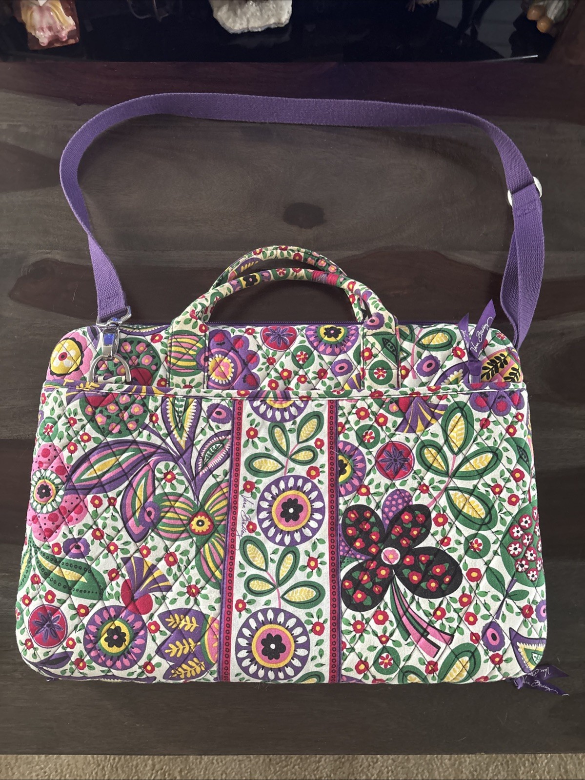 Vera Bradley 'Viva la Vera' Hard Laptop Case Travel Shoulder Bag Portfolio 17"