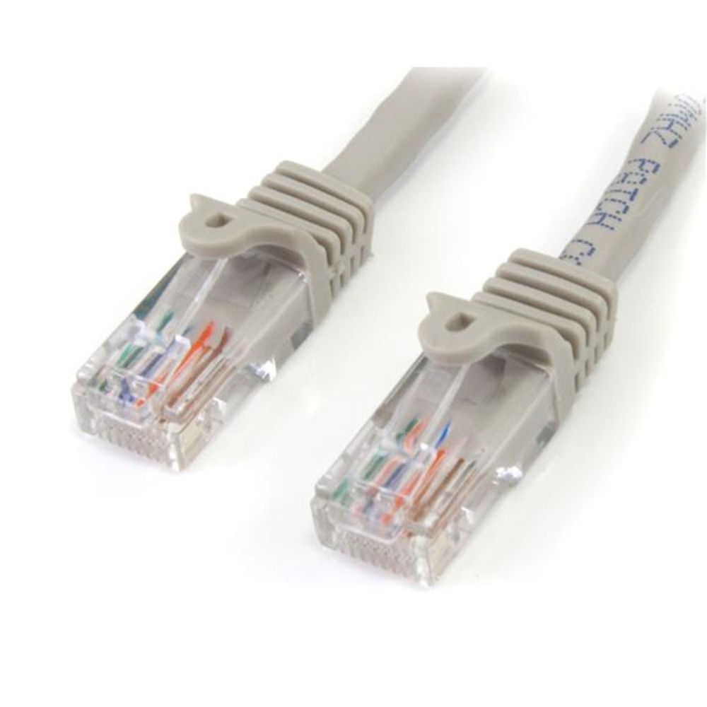Startech 45Patch3Gr 3Ft Grey Cat5E Cable Snagless Ethernet Gigabit Lan Rj45