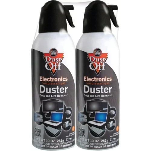 2 PACK COMPRESSED AIR DUSTER 10oz – Falcon Dust-Off Spray Cleaner for Electronic