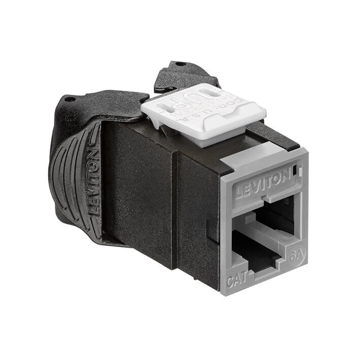 Leviton 6AUJK-RG6 Atlas-X1 Cat 6A UTP Quickport Jack Gray
