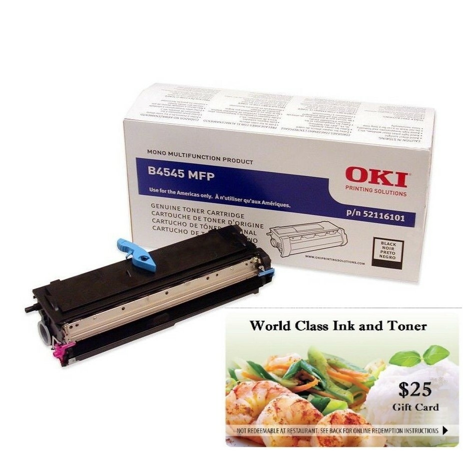 Genuine Okidata Oki 52116101 Toner Cartridge  +FREE $25 DINNER GIFT CARD