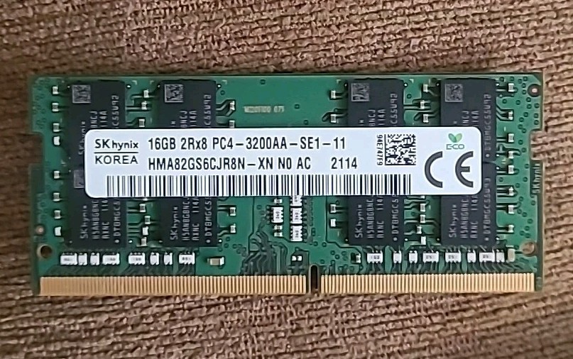 SK Hynix 16GB DDR4 3200MHz SODIMM Laptop Memory RAM