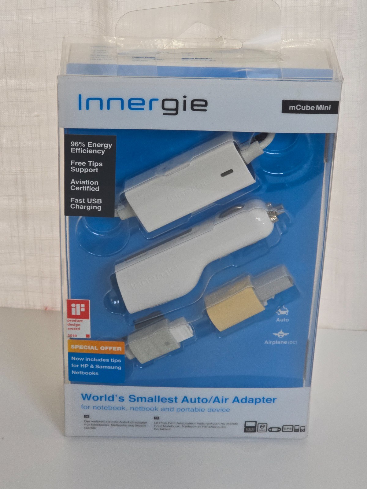 Innergie mCube Mini Universal 65W Auto Air Travel Power Adapter