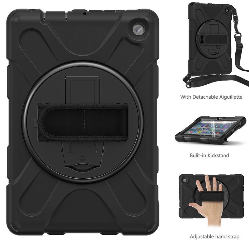 Strap Case For Amazon Fire 7  HD 8  HD 10 Hand Stand ShockProof Handle Kid Cover