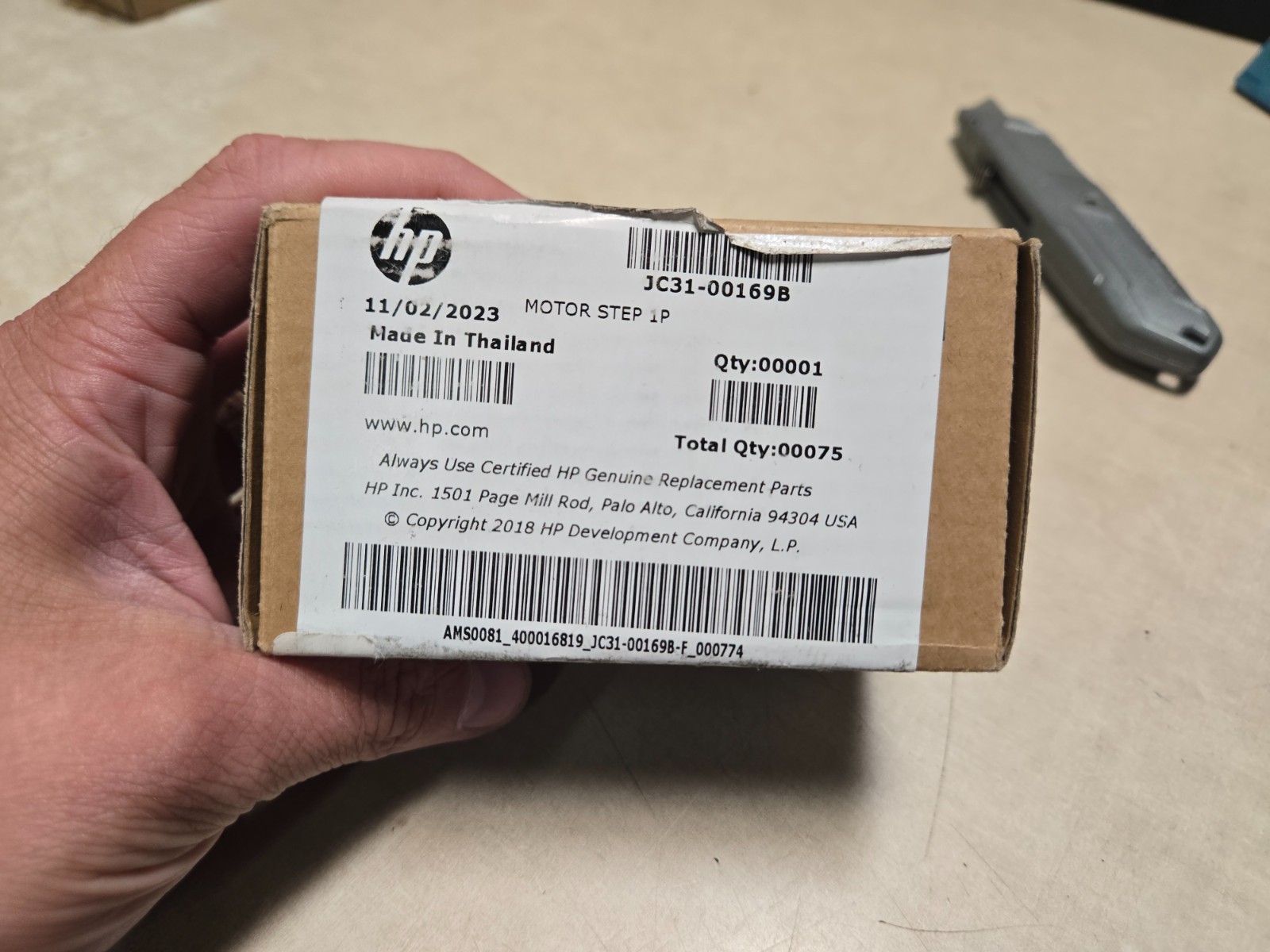 JC31-00169B HP MOTOR STEP  New Open Box