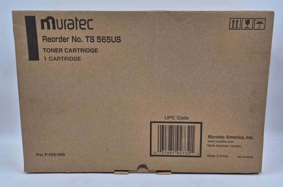 Muratec TS 565US Toner Cartridge 1 Cartridge Black New F-525 New Sealed
