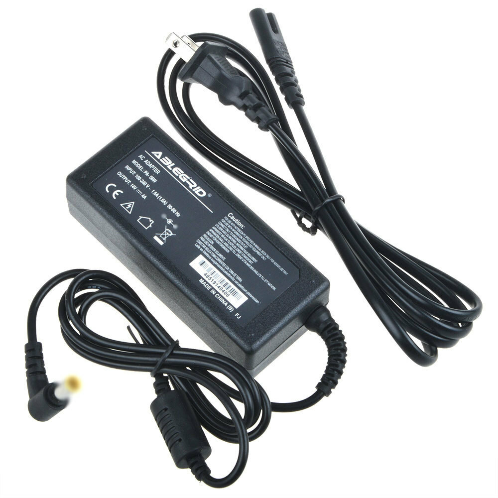 14V 4A AC-DC Adapter Charger For Dell 1702FP LCDMonitor Power Supply Mains Cord