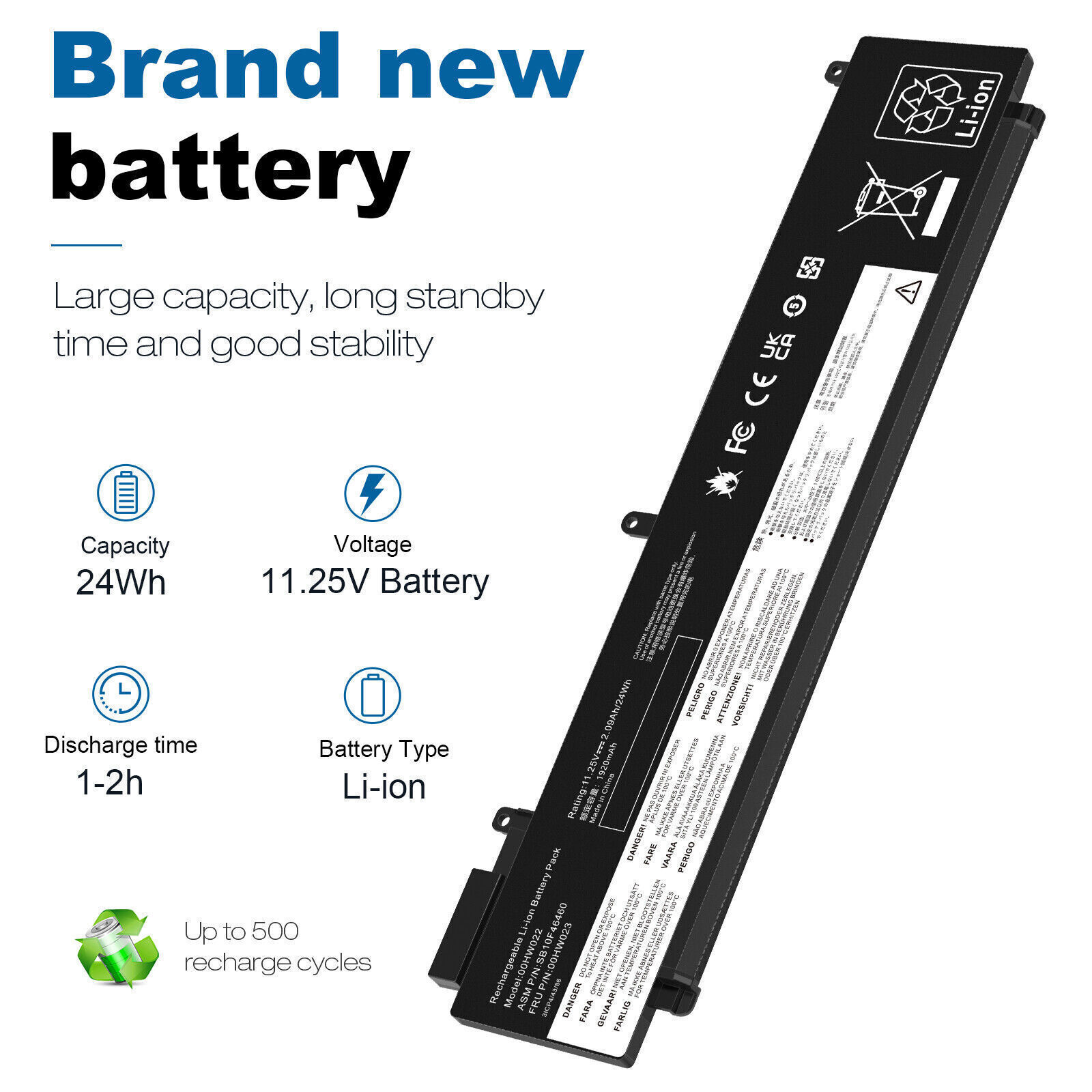 ✅LOT Battery For Lenovo Thinkpad T460s T470s 00HW022 00HW023 00HW024 11.25V 24WH