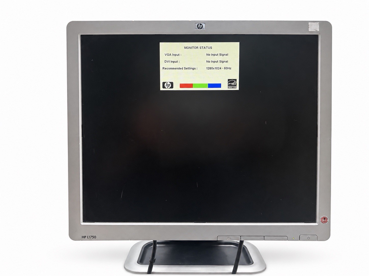 HP L1750 17” LCD Monitor 1280x1024 VGA DVI Rotating Adjustable Stand