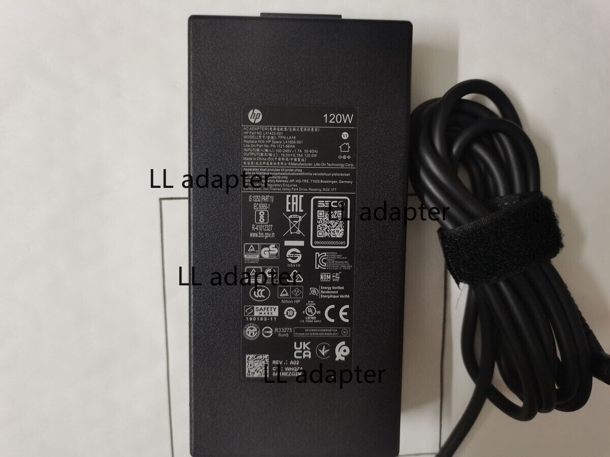 OEM 19.5V 6.15A L41423-001 TPN-LA18 for HP OMEN 17T-W000 Original 120W Blue Tip