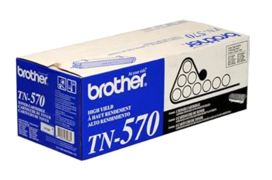 Brother TN570 Black Toner Cartridge – High Yield | Genuine OEM ~6,700 Pages