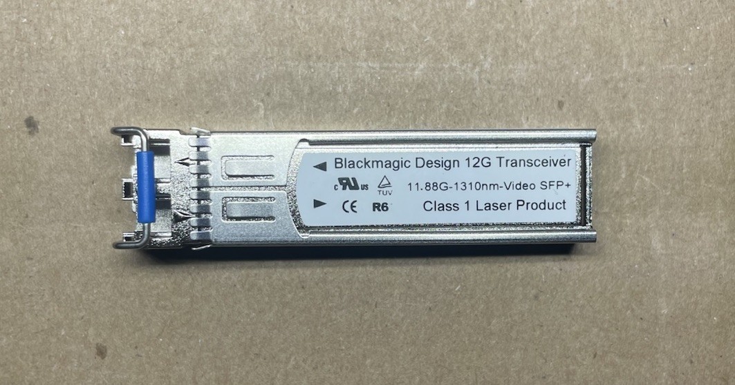 Blackmagic Design 12G-SDI SFP Optical Module Transceiver - Slgihty Used