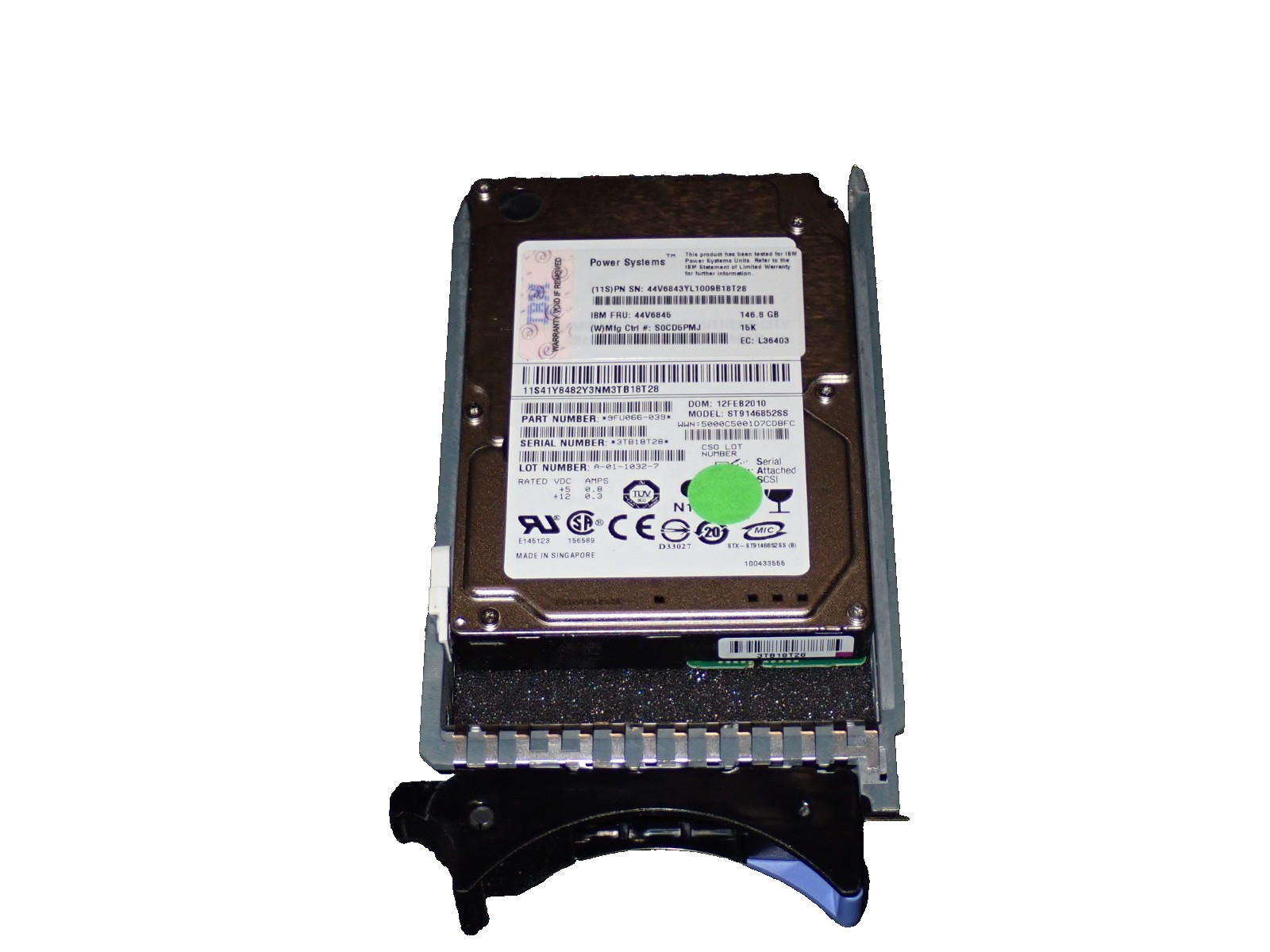 IBM 44V6845 146GB 15K RPM SAS 2.5" Hot-Swap HDD Internal Hard Disk Drive