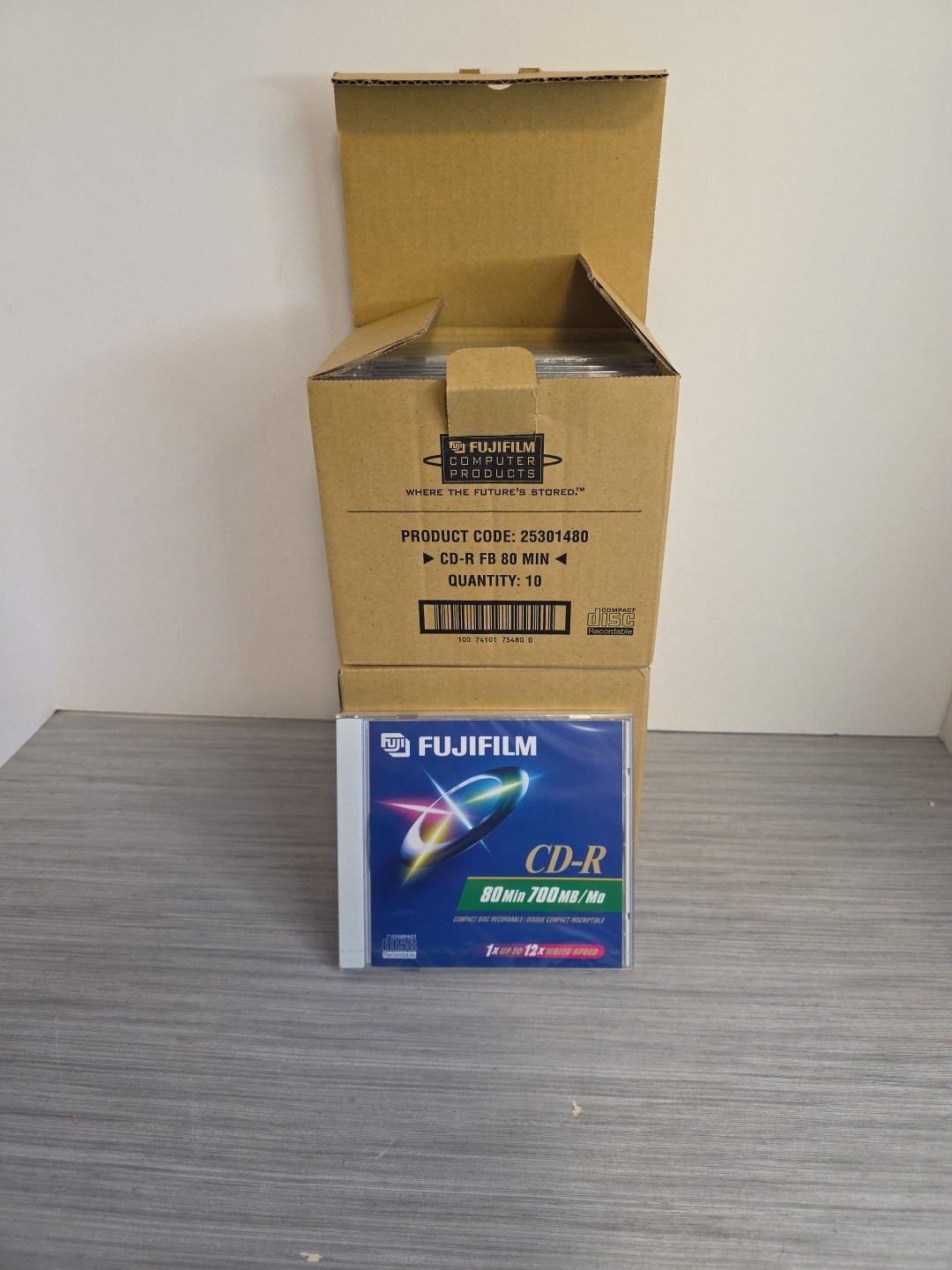 FUJIFILM CD-R 19 Total w Jewel Cases — New Factory Sealed — 80min, 700 MB